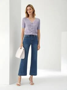 MOTF PREMIUM LINEN SPACE DYE CARDIGAN - Lilac Purple - View 11