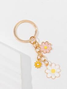Móc khóa hoa quyến rũ 1 cái để trang trí chìa khóa - Nhiều màu - Xem 4