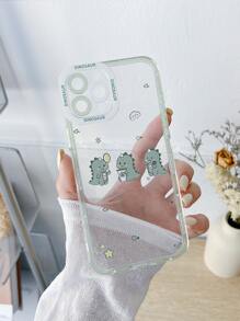 Cartoon Dinosaur Pattern Phone Case Compatible With iPhone15/15Plus/15Pro/15Promax