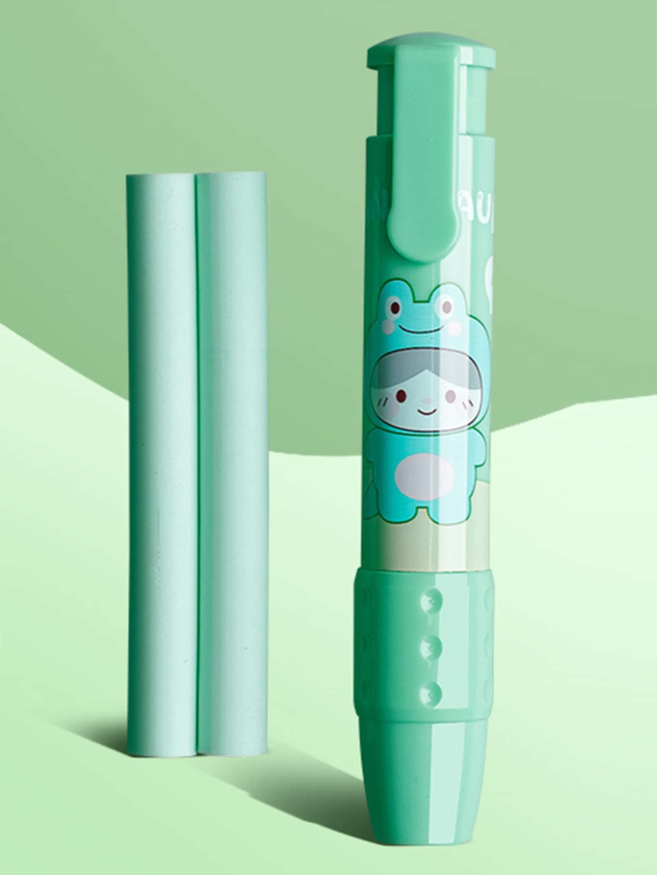 1 件可伸缩按钮橡皮擦 - 1 个主体 + 2 个替换橡皮擦 - 彩色 - 查看 1