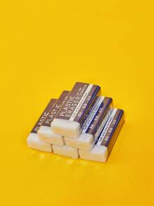 4入組/包白色2b鉛筆橡皮 - 彩色 - 查看 1