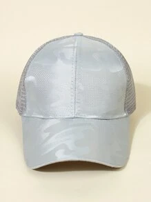 1pc Fashion Women Camo Pattern Trucker Hat - Grey - View 3