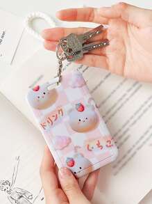 1pc Cartoon Graphic Random Business Card Case - Multicolor - View 3