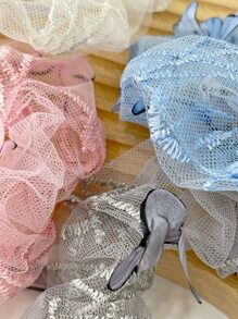 Dây buộc tóc hình bướm 4 gói - Nhiều màu - Xem 6