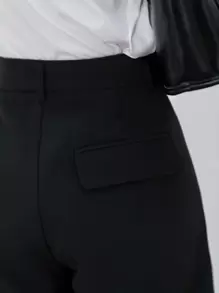 Dazy-Less High Waist Slant Pockets Bermuda Shorts Old Money Old Money Style Business Casual Women Fall