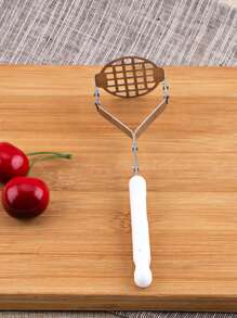 1pc Stainless Steel Vegetable Masher - White - View 3