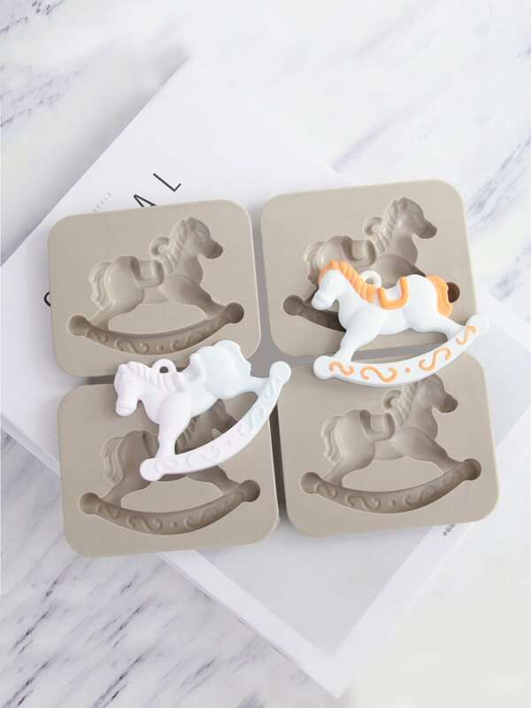 1 pezzo Stampo in silicone a forma di cavallo di fai-da-te