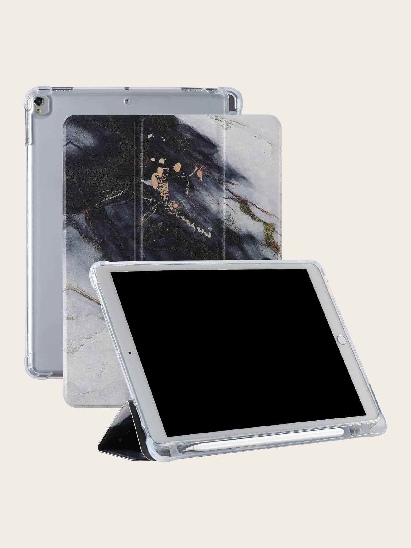 Hộp đựng in trừu tượng tương thích với iPad - Nhiều màu - Xem 1
