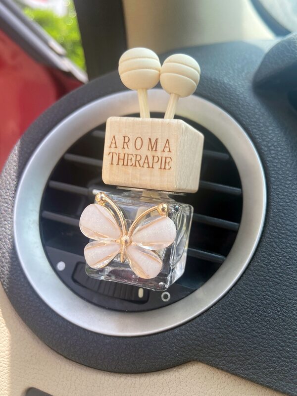 1pc Butterfly Decor Car Air Outlet Perfume Bottle