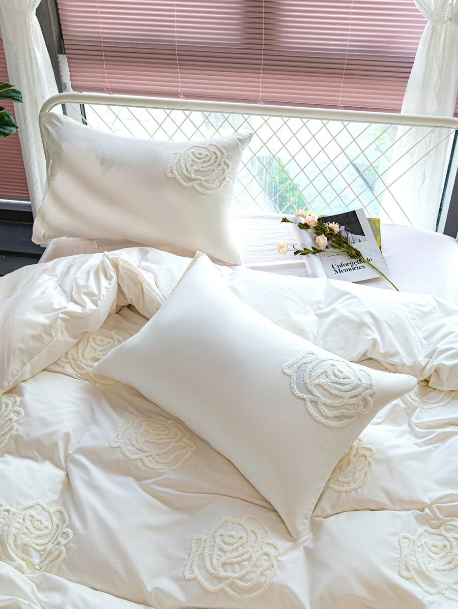 Tassel Tufted Duvet Cover Set Without Filler