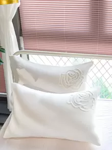 Tassel Tufted Duvet Cover Set Without Filler - White - View 6