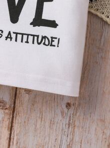 Baby Boy Letter Graphic Tee - White - View 3