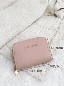 SOUTHLAND&KANGAROO 字母图形多卡卡片收纳袋 存储卡 轻薄拉链便携现金身份证卡片零钱袋 生日礼物 情人节周年纪念日 女士女孩青少年 大学生学生礼品袋 教师礼品 热粉色优质皮革卡夹钱包 名片夹信用卡夹 女士钱包 迷你钱包 钱包 卡片钱包 - 淺粉色 - 查看 4