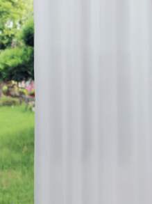 1pc Solid Outdoor Waterproof Curtain, White Polyester Curtain For Party, Wedding , Holiday - White - View 5