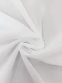 1pc Solid Outdoor Waterproof Curtain, White Polyester Curtain For Party, Wedding , Holiday - White - View 8