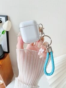 Clear Case Compatible With AirPods With Lanyard - Clear - View 1