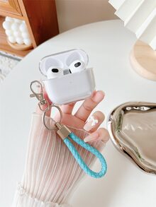 Clear Case Compatible With AirPods With Lanyard - Clear - View 4