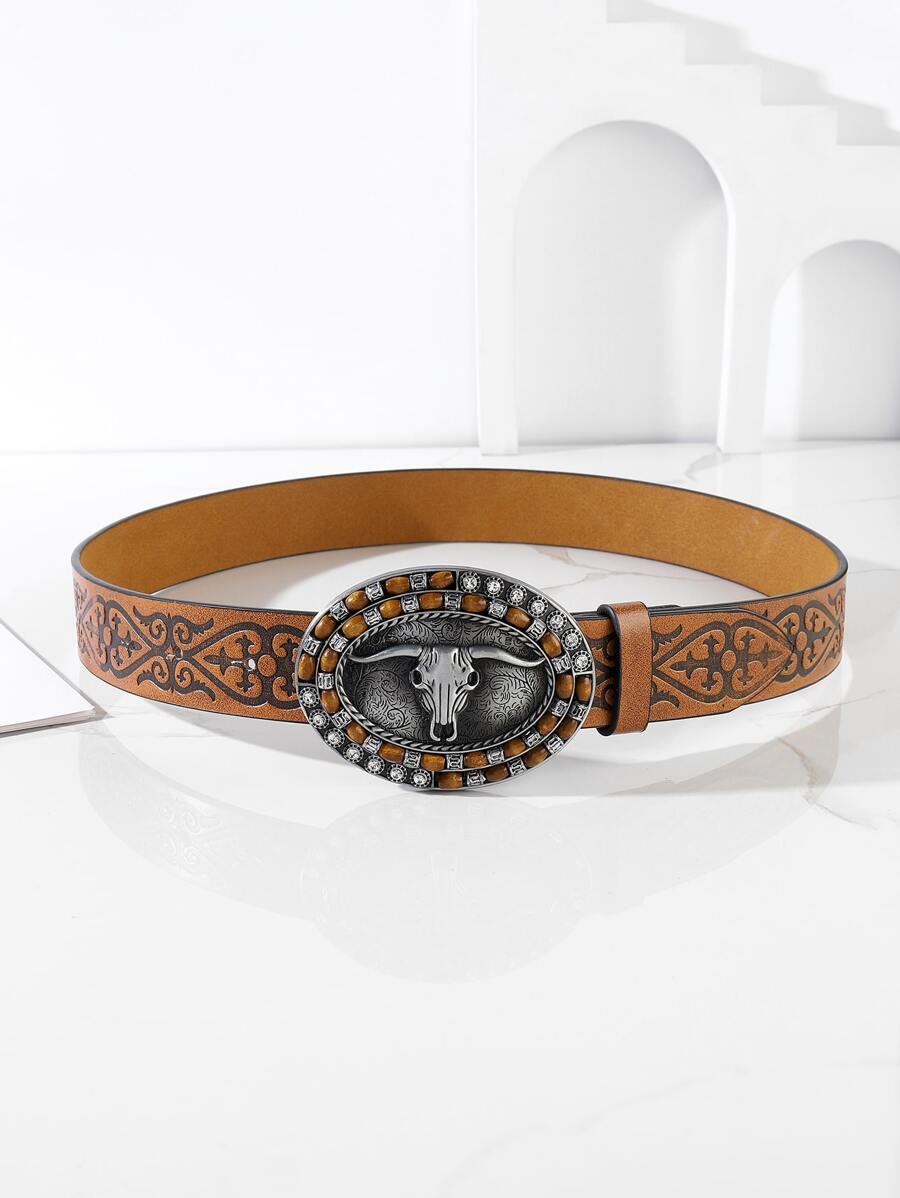 Dụng cụ bấm lỗ & đai khóa hình bầu dục Rhinestone Decor - Nhiều màu - Xem 1