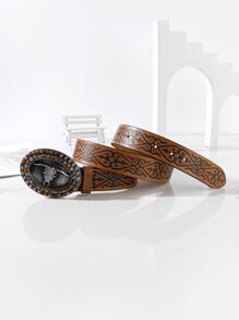 Dụng cụ bấm lỗ & đai khóa hình bầu dục Rhinestone Decor - Nhiều màu - Xem 2