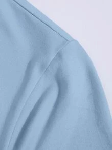 SHEIN Unity Number And Letter Graphic Tee Graphic Tees Women Tops - Baby Blue - View 3