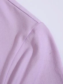 SHEIN Unity Number And Letter Graphic Tee Graphic Tees Women Tops - Lilac Purple - View 3