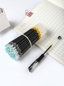 100pcs Simple Gel Pen Refill - Black - View 1