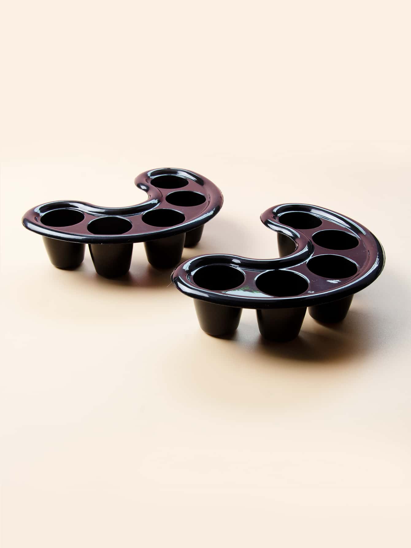 2 pièces Bol de trempage pour ongles, fournitures pour ongles, outils pour ongles, outils pour nail art, rentrée scolaire, ongles, outils pour ongles à clipser - Noir - Voir 2