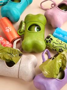 4 cái màu ngẫu nhiên túi phân thú cưng và 1 cái túi đựng rác - Nhiều màu - Xem 5