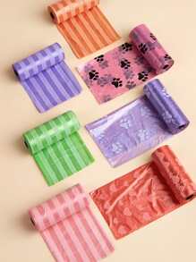 7 cái Màu ngẫu nhiên Paw Print Pet Poopbag, Doggie Bô Bag, Paw Print Sản phẩm vệ sinh - Nhiều màu - Xem 6