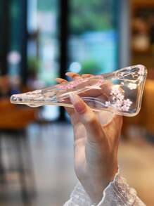 春夏字母图案透明手机壳 适用于 iPhone 15/15Pro/15Plus/15Promax - 彩色 - 查看 3