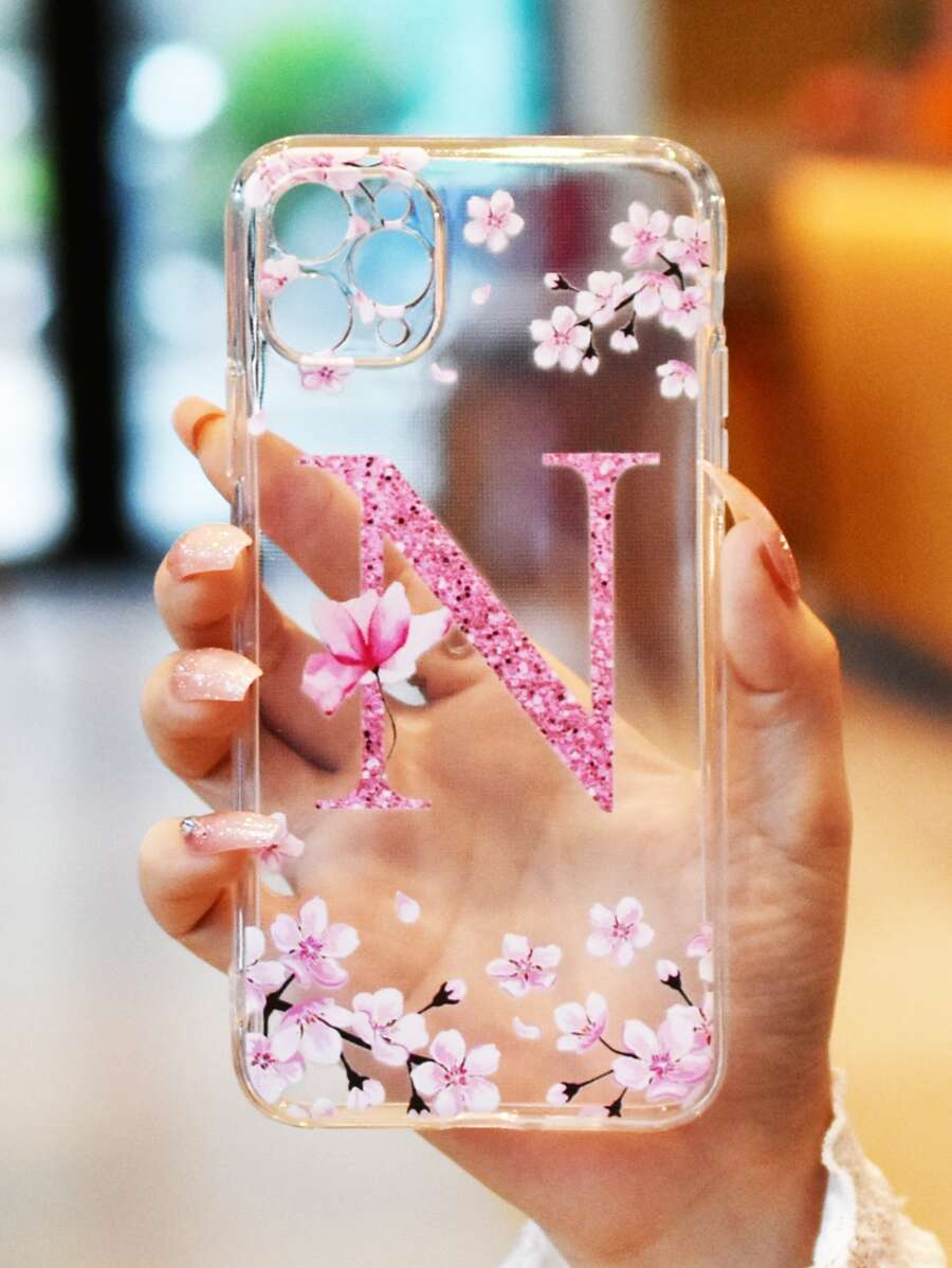 夏季字母图案透明手机壳 - 彩色 - 查看 1