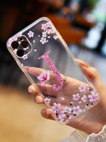 花朵字母圖形透明手機殼 - 彩色 - 查看 5