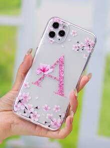 春季苹果字母图形手机壳 兼容 iPhone 15/15Pro/15Plus/15Promax - 彩色 - 查看 3