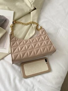 Tối giản Chi tiết đường khâu Cái túi - Màu Khaki - Xem 6