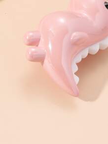 1 móc khóa khủng long hoạt hình Unisex, mặt dây chuyền hình khủng long mini dễ thương bóng loáng, món quà lý tưởng cho cặp đôi và bạn bè - Hồng - Xem 3