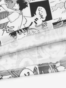 Spookish Delight Manfinity EMRG Tops Nam Con số Lá thư Đường phố - Đen và trắng - Xem 6