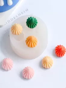 1入組4 孔DIY矽膠模具 - 無色 - 查看 1