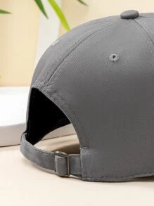 1 cái Y2K Unisex thêu chữ BROOKLYN NEW YORK Áo chống nắng thời trang thoáng khí Mũ bóng chày thích hợp cho các hoạt động ngoài trời hàng ngày, tấm che nắng - Xám - Xem 2