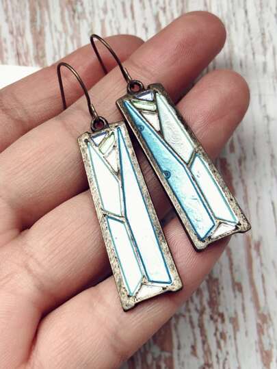 Square Drop Earrings