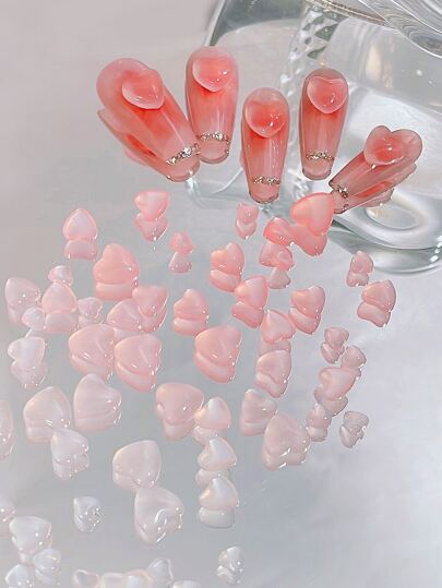 1パック ハート形 ネイルパーツの画像