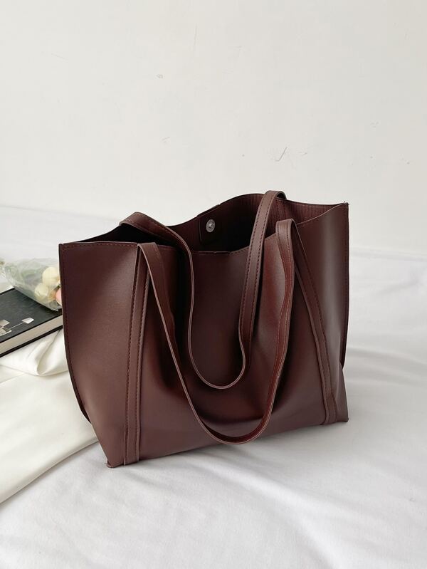 Minimalist Tote Bag With Inner Pouch SHEIN UK