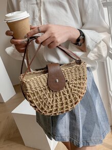 Hollow Out Design Straw Bag, Beach Essentials Women Bags For Vacation & Holiday, Wicker Bag, Summer Straw Beach Bag For Women, Vacation Essentials, Perfectly Matching With Beach Accessories Women, Newest Holiday Bag, Hottest Beach Bags