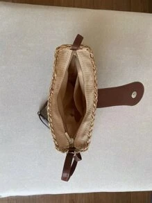 Hollow Out Design Straw Bag, Beach Essentials Women Bags For Vacation & Holiday, Wicker Bag, Summer Straw Beach Bag For Women, Vacation Essentials, Perfectly Matching With Beach Accessories Women, Newest Holiday Bag, Hottest Beach Bags