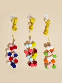 1入組隨機葡萄設計懸掛逗貓玩具 - 彩色 - 查看 2