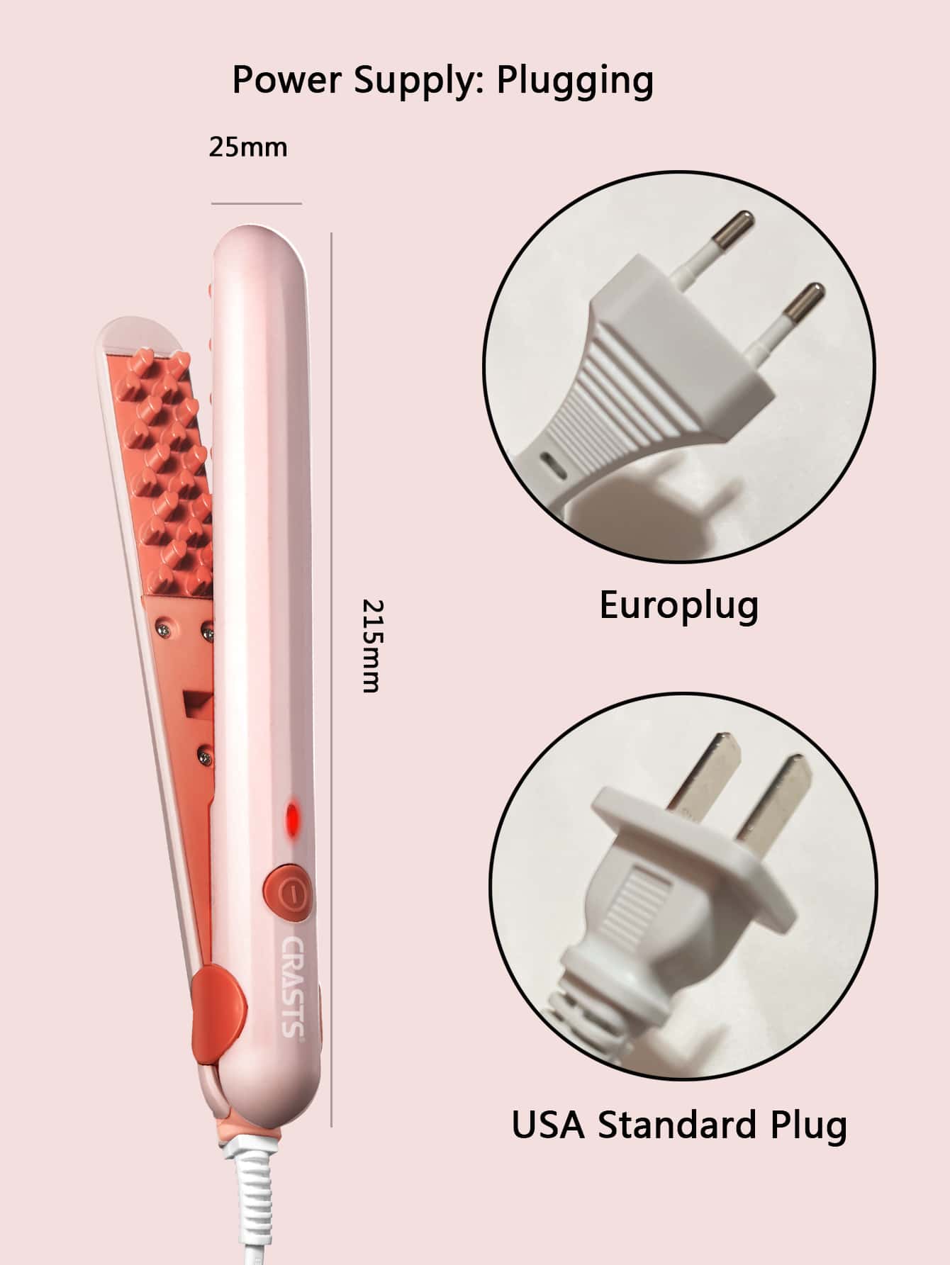 Corrugated Hair Crimping Iron Splint SHEIN USA