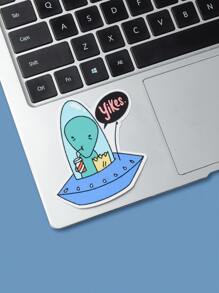 BailyCrawford Street Life 1sheet Alien Pattern Laptop Sticker - Multicolor - View 2