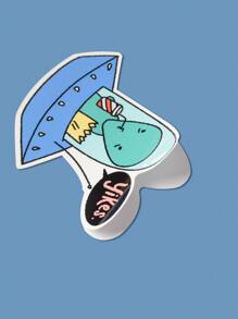 BailyCrawford Street Life 1sheet Alien Pattern Laptop Sticker - Multicolor - View 3