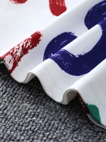 Baby Boy Letter Graphic Tee & Shorts - Black and White - View 5