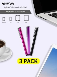 Uenjoy Handwriting Pen Set - 3pcs/Pack - Pink/Purple/Black - Multicolor - View 3