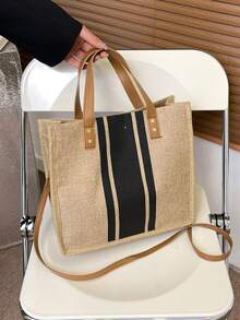 2入組雙色單肩手提包帶錢包，書包套裝適合畢業生、青少年女孩、大一、大二、大三和大四學生、大學和高中 - 彩色 - 查看 2